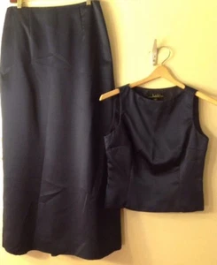 Women's Navy Nicole Miller 10 Evening Gown - Picture 1 of 12