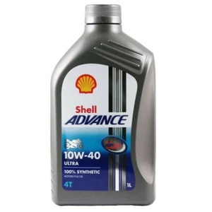 OLIO MOTO 4T SHELL ADVANCE ULTRA SINTETICO 10W40 BAR. 1LT Tecnologia PurePlus - Foto 1 di 1