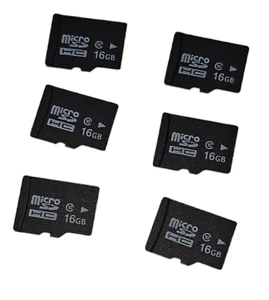 Lotto 6x Micro SD 16GB OEM - Ultra Memoria Micro SD 16 GB XC per videocamere PC - Foto 1 di 1