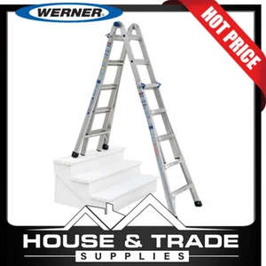 Werner Ladder Telescoping Multi Purpose 135Kg 1.5m-2.7m MT-22AZ - Picture 1 of 9