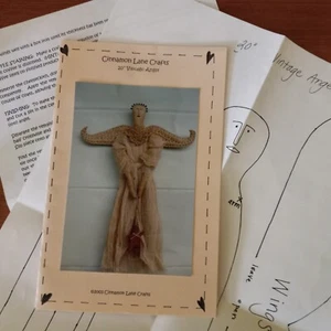 Primitive Style Sewing Pattern ONLY Angel Folk Art Vintage Looking Angel - Picture 1 of 7