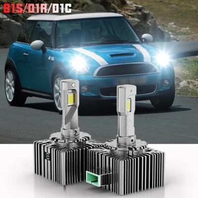 2x D1S D1R LED Headlight Bulb 6000K High Low Beam upgrade Xenon Conversion Kit - Image 1 of 4
