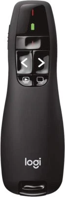 Logitech R400 Wireless Presentation Remote, 2.4 GHz, USB-Receiver, Red Laser Poi - Image 1 of 3