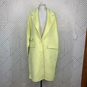 NWT Zara Oversized Wool Blend Coat Jacket in Yellow Blogger Fav Size US Small - Picture 1 of 11