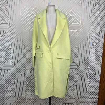 NWT Zara Oversized Wool Blend Coat Jacket in Yellow Blogger Fav Size US Small - Image 1 of 4