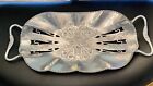 ANTIQUE/VINTAGE THAMES/JAPAN/1950'S ALUMINUM TRAY WITH FLOWER PATTERN 15”x 7”