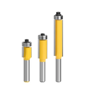 Flush Trim Router Bit Set 8mm Shank Straight Cutter 12.7/25.4/40/50.8/63/76mm - Picture 1 of 22