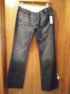 Women's 7 For All Mankind Size 31 Long Maternity Jeans Boot Cut Denim New !!!