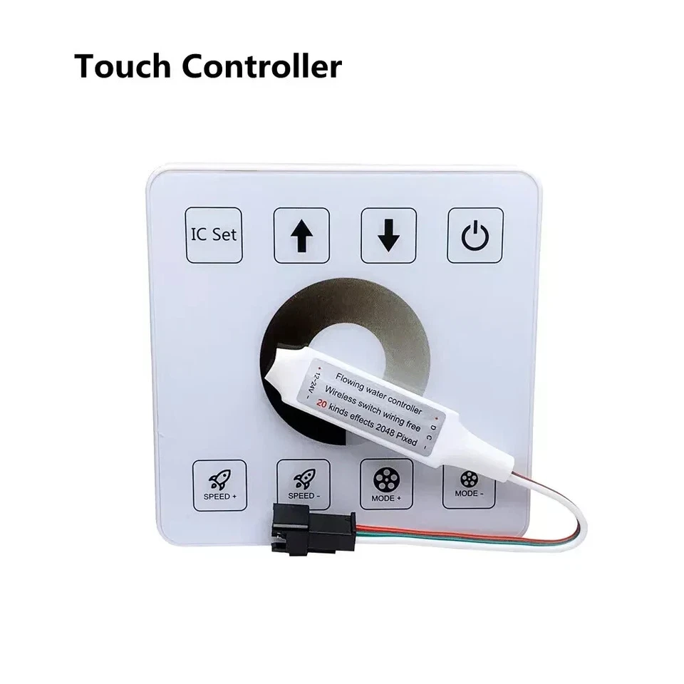 DC5V 12V 24V Touch Panel LED Dimmer Switch RF Wireless Controller For LED Strip - Image 1 of 4