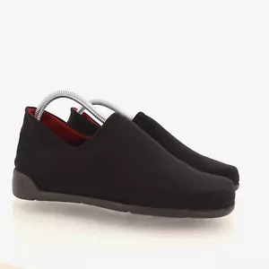 Thierry Rabotin Kaku Slipper Loafer Shoe Black Microfiber Stretch Size 40 9.5 US - Picture 1 of 11