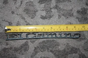 1970's Vtg El Camino Emblem Chevrolet Car Badge Chrome Script Automobile Name - Picture 1 of 1