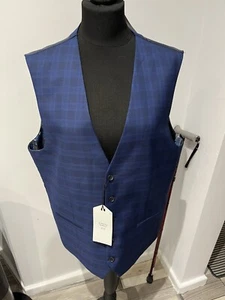 Chaleco Traje Next Check Tallas L Pecho 44 R Nuevo Con Etiquetas - Imagen 1 de 4