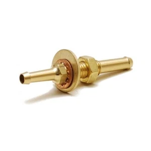 Boat Gas Splicer Fitting | Fuel Line Connector 3/8 Inch Brass - Picture 1 of 3