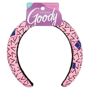 Goody Girls Ouchless Headband Cushioned Fabric Retro Pink Nostalgia Collection - Picture 1 of 5