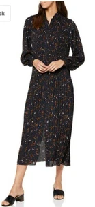 Selected Long sleeve Ankle Shirt Dress Slfjosie Navy Womens Size EU 38 REF -| - Picture 1 of 12