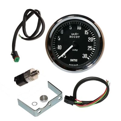 Smiths -15 to +30 Psi Stepper Motor Boost Gauge 52mm With 1/8 NPT Sender - Image 1 of 2