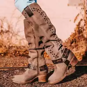 FREEBIRD DAISY Boots size 9 Taupe - Picture 1 of 12