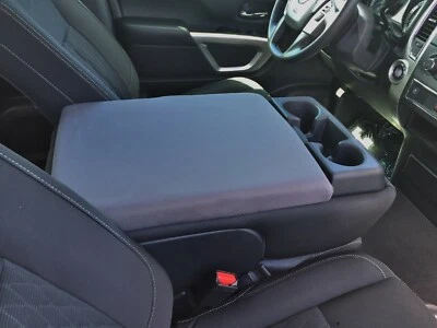 Compatível com Nissan Titan 2016-2024 Neoprene Apoio de Braço Automático Console Capa Fabricada nos EUA N3 - Imagem 1 de 4