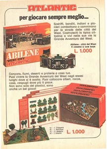 Soldatini Atlantic Abilene West City Pubblicità 1975 Magazine Advertising 18x13 - Imagen 1 de 1