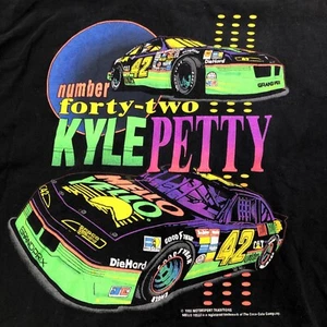 Vintage 1993 Kyle Petty NASCAR T-Shirt XL - Rare Motorport Tag, Made in USA - Picture 1 of 9