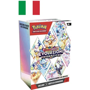 Pokemon Evoluzioni Prismatiche Bundle Box 6 Buste Mini Display ITA Sigillato ✅ - Imagen 1 de 4