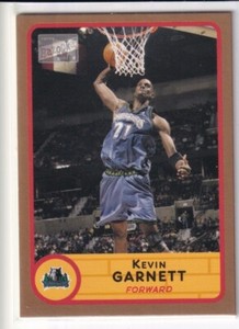 2003-04 Bazooka Gold Card #21 Kevin Garnett Minnesota Timberwolves