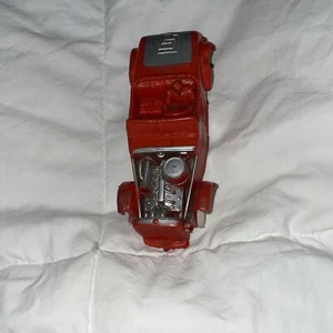 VINTAGE TOY AUBURN RED & SILVER PLASTIC ROADSTER CAR #5 MADE IN USA - Picture 1 of 8