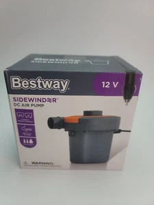 Bestway 12V Sidewinder DC Luftpumpe 680 l/min Luftstrom aufblasen/entlüften 3 Ventile - Bild 1 von 2