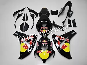Fit for 2008-2011 CBR1000RR Black Bull Yellow Red ABS Injection Fairing Kit - Picture 1 of 7