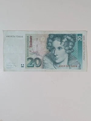 República Federal Alemana 1991 20 marcos alemanes  Foto 1 de 2