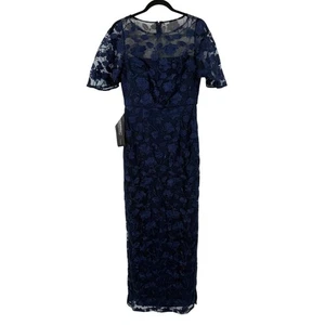 JS Collections Brooke column lace dress blue size 6  - Picture 1 of 9