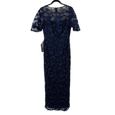 JS Collections Brooke column lace dress blue size 6  - Image 1 of 4