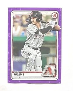 2020 Bowman Prospects Purple / 250 Alek Thomas RC (D-BACKS)! - Bild 1 von 3