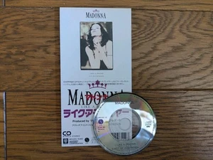 MADONNA Like A Prayer 1989 JAPAN 3" CD Single w/Snap Pack Unsnapped 10P3-6112 - Picture 1 of 5