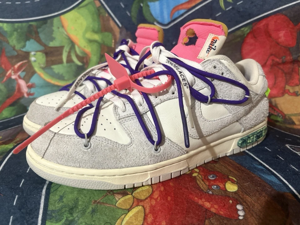 Nike Dunk Low Off-White 15 of 50 Sail Grey Men's Size 13 US DJ0950-101 BRAND NEW - Image 1 of 4