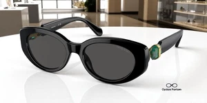 Gafas de sol para mujer SWAROVSKI SK6002 100187 negro gris oscuro 53 mm - Imagen 1 de 2