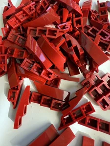 LEGO-NEW-#5415-DARK RED-WEDGE 4 X 1 LEFT-10 PIECES - Picture 1 of 1