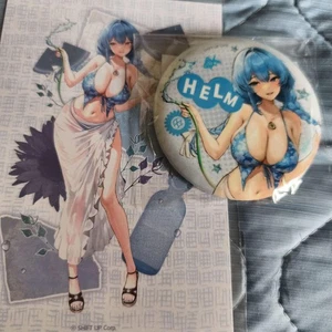 Goddess of Victory NIKKE Helm blau Badeanzug Big Badge Dose - Bild 1 von 1