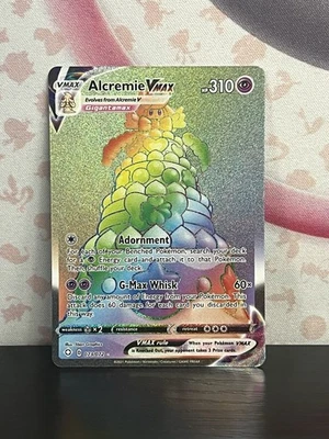 Pokemon TCG Alcremie VMAX (Secret) 073/072 Shining Fates Holo Nintendo 2021 NM - Image 1 of 4