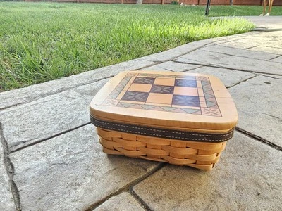 Longaberger 父亲节 2001 年 Tic Tac 脚趾篮子保护 * * 无 XO 块  — 第 1/4 张图片