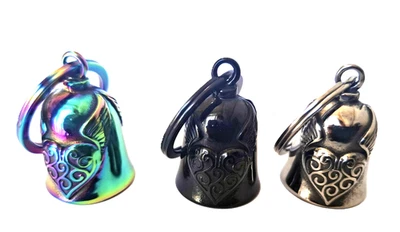 BELL Campana de motorista de acero inoxidable campana de motorista campana de la suerte amuleto de la suerte motocicleta campana NUEVO