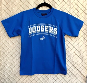 MightyMac Sports Size S (8-10) Boy's / Girls’ Blue Dodgers Short Sleeve Shirt - Picture 1 of 2