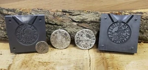 Graphite coin mold - pour your own Knights Templar bullion coin! - Picture 1 of 7