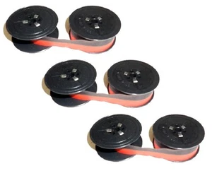 3 Nastro Tg. 8 Olivetti Studio 42 44 45 46 Lettera 32 Nylon Rosso-Nero Ribbon - Foto 1 di 1