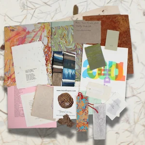 Dard Hunter Handmade Paper Samples 2001 Friends Keepsake Packet NAHP Papermakers - Bild 1 von 3