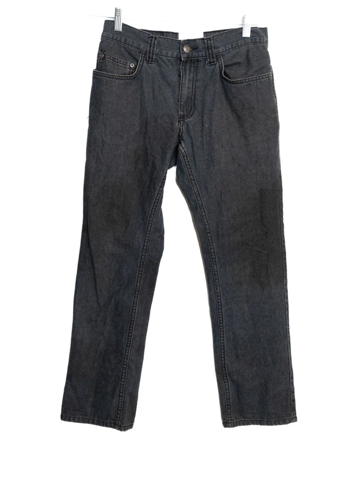 Pantalones de mezclilla negros de pierna recta John Henry para hombre talla 29 x 30 Foto 1 de 4