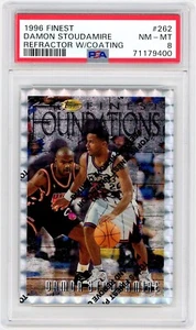 1996-97 Topps Finest Silver Refractors #262 Damon Stoudamire / NM-MT PSA 8 *9400 - Picture 1 of 1