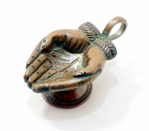 Räuchergefäß Gebende Hände aus Messing ~ für Weihrauch, Harze, Räucherkegel ~ - Bild 1 von 2