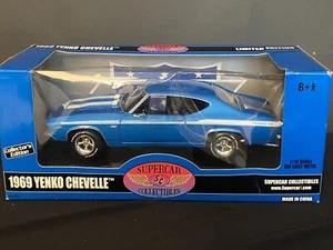 Ertl Supercar Collectibles 1969 Yenko SC Chevelle 1:18 voiture bleue 29272P - Photo 1/10