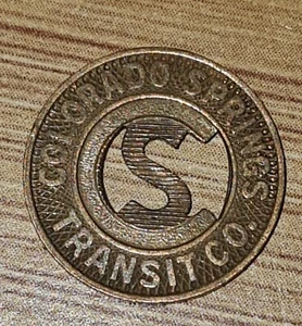 USA Bus Medaille - Colardo Springs Rocky Mountains - Bild 1 von 2